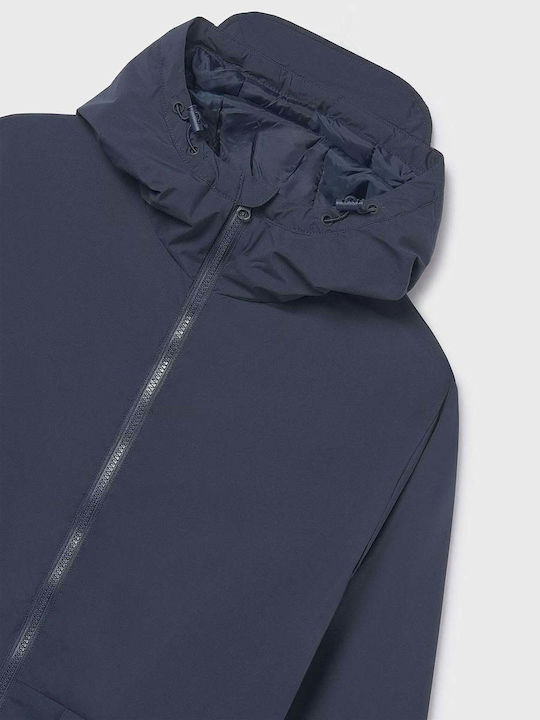 Kids' Parka with Hood Navy Blue