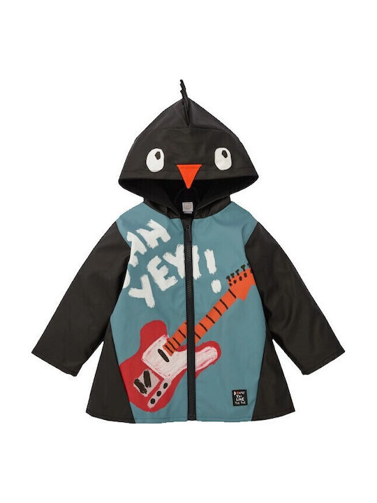 Kids' Casual Jacket with Lining & Hood Black