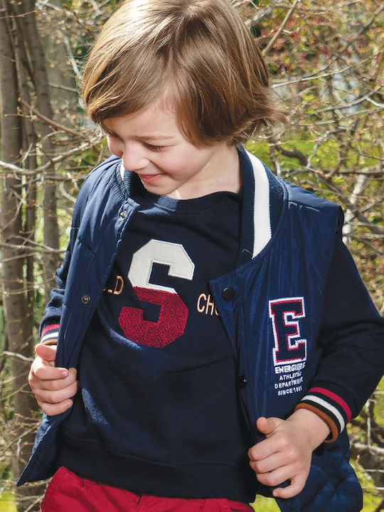Kids' Quilted Jacket Sleeveless Blue