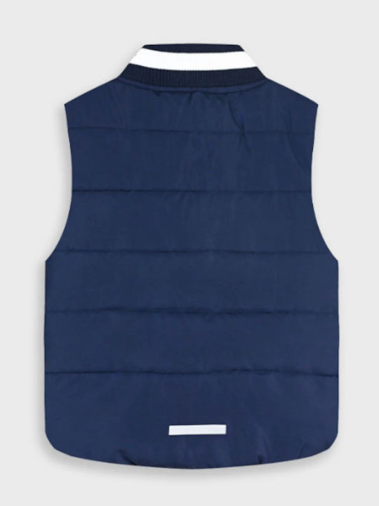 Kids' Quilted Jacket Sleeveless Blue