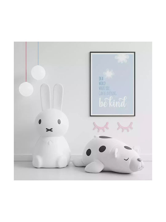 Tablou Copilăresc Be Kind Blue cu Ramă Albă din Plastic 21x30buc