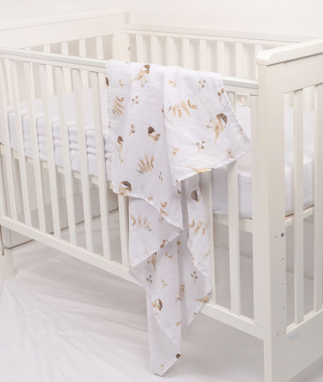 Kidizi Swaddle Blanket Gri 110x100εκ. 2buc
