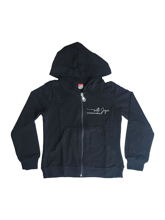 Kids Sweatshirt Cardigan Black