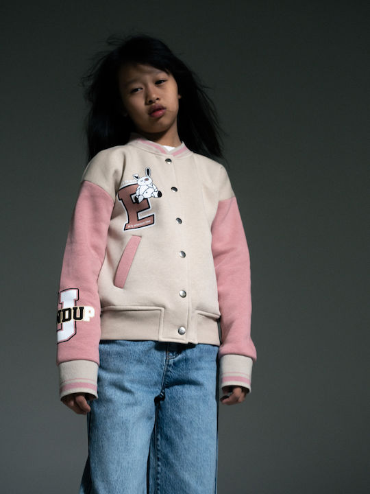 Kids Cardigan Cotton Beige