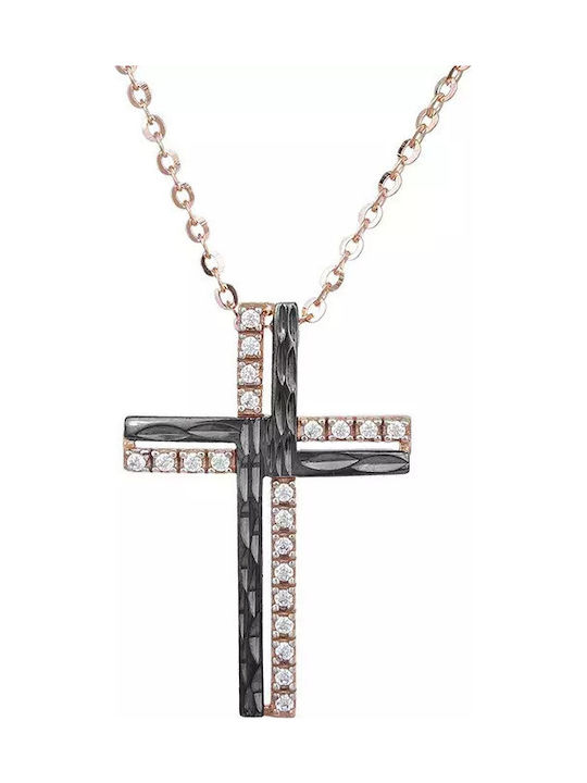Rose Gold Cross 14K