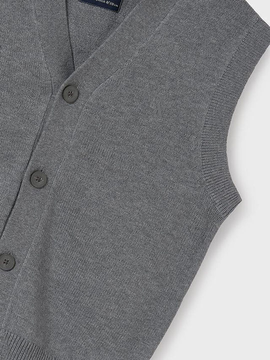 Kids Vest Knitted Gray