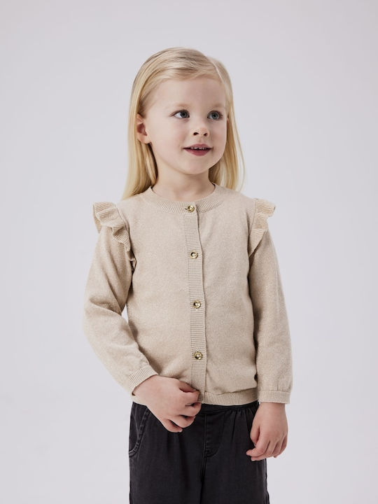Kids Cardigan Knitted Golden