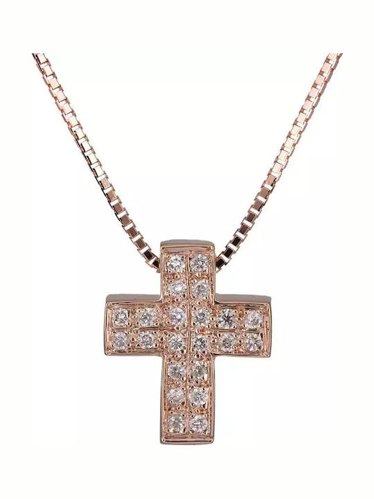 Rose Gold Cross 18K