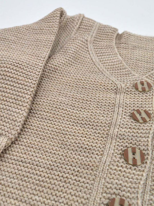 Kids Cardigan Knitted Beige