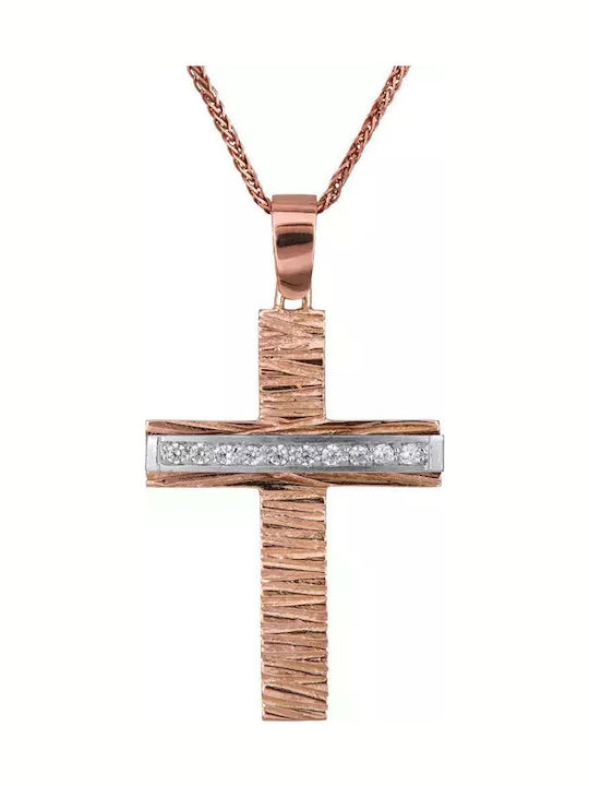 Rose Gold Cross 14K