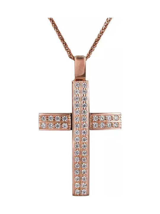 Rose Gold Cross 14K