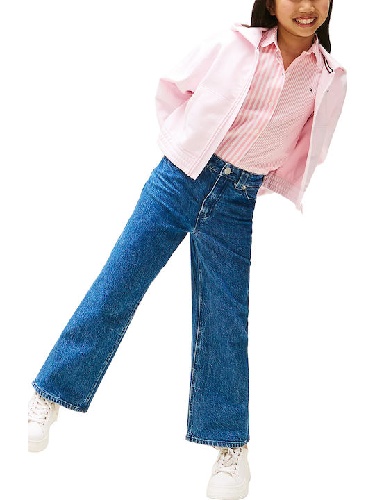 Kids Cardigan Cotton with Hood Pink