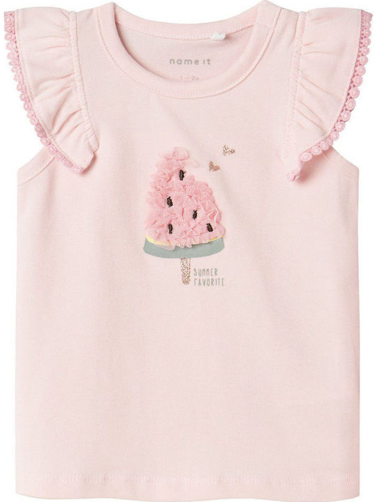 Kids' Shirt Short Sleeve Pink Summer
