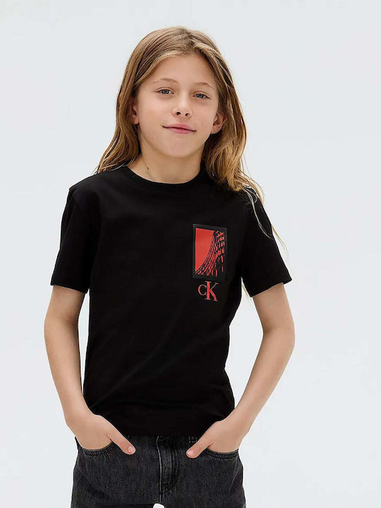 Παιδικό T-shirt Μαύρο Logo