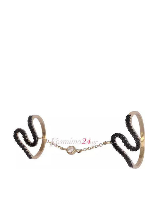 Damen Ring mit Zirkonia aus Gold 14K
