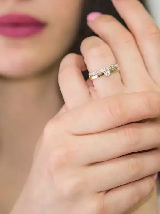 Femeie Inel Eternitate din Aur 14K