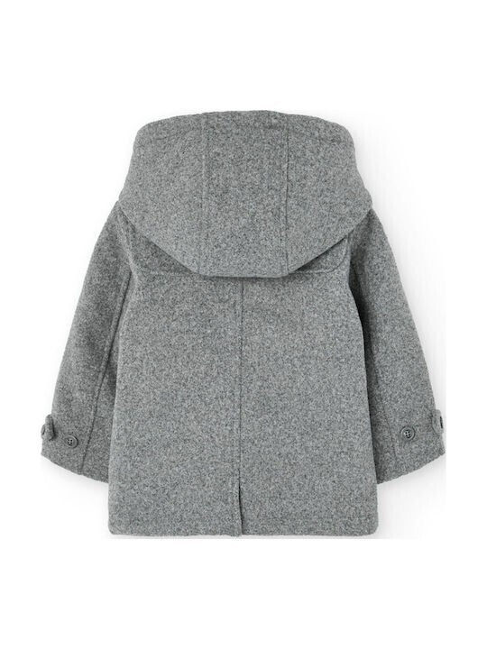 Kids' Coat with Hood Gray