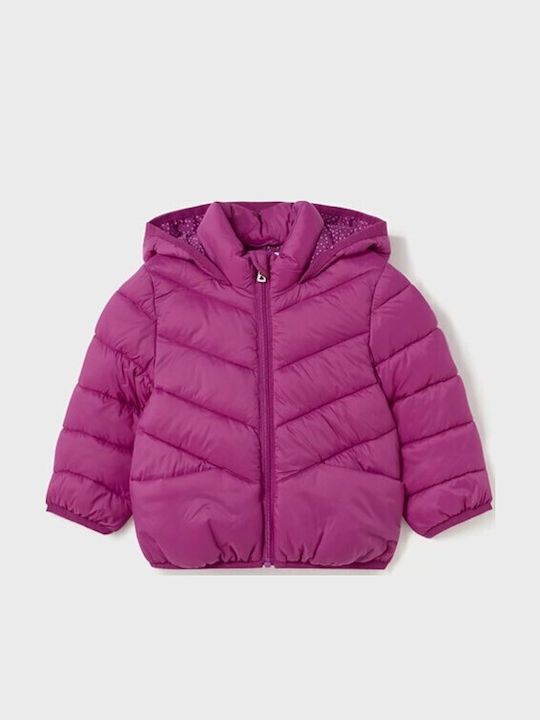 Kinderjacken & Winterjacken Gesteppt Kurze mit Kapuze Lila