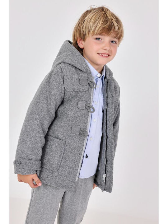 Kids' Coat with Hood Gray