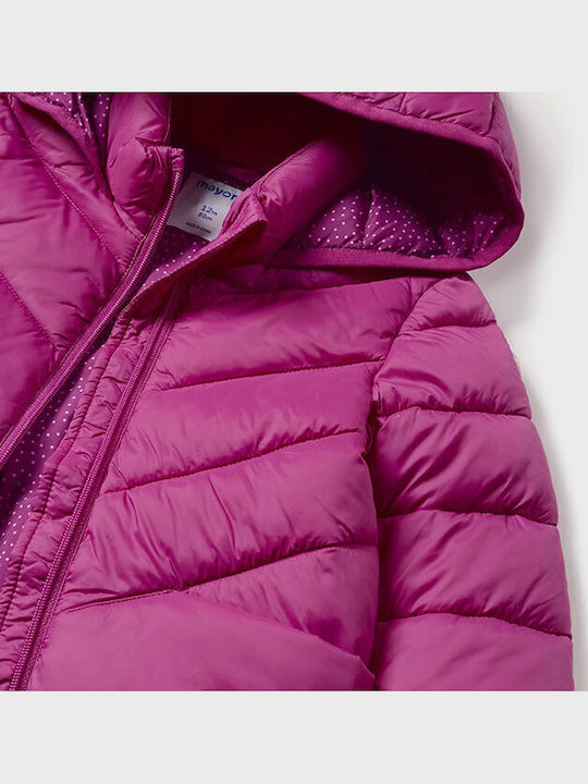 Kinderjacken & Winterjacken Gesteppt Kurze mit Kapuze Lila