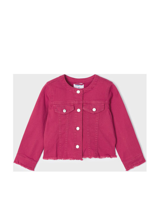 Ecofriends Kids Casual Short Fuchsia Jacket