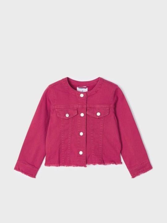 Ecofriends Kids Casual Short Fuchsia Jacket