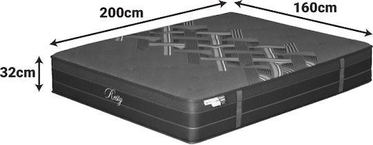 Pakketo Resty Куинсайз Анатомичен Матрак 160x200x32см с Топматрак