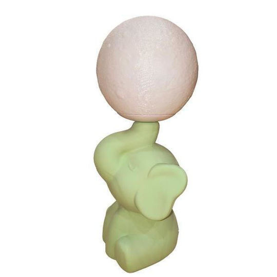 Kids Portable Lamp Gray 14εκ.