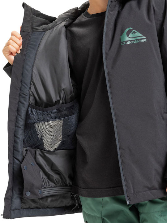 Mission Παιδικό Casual Μπουφάν με Κουκούλα Black
