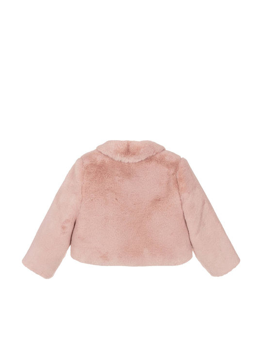 Kinderpelz Kurz Rosa