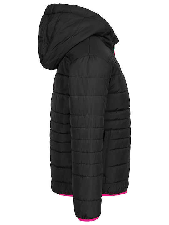 Kids' Sports Jacket Short with Hood Black