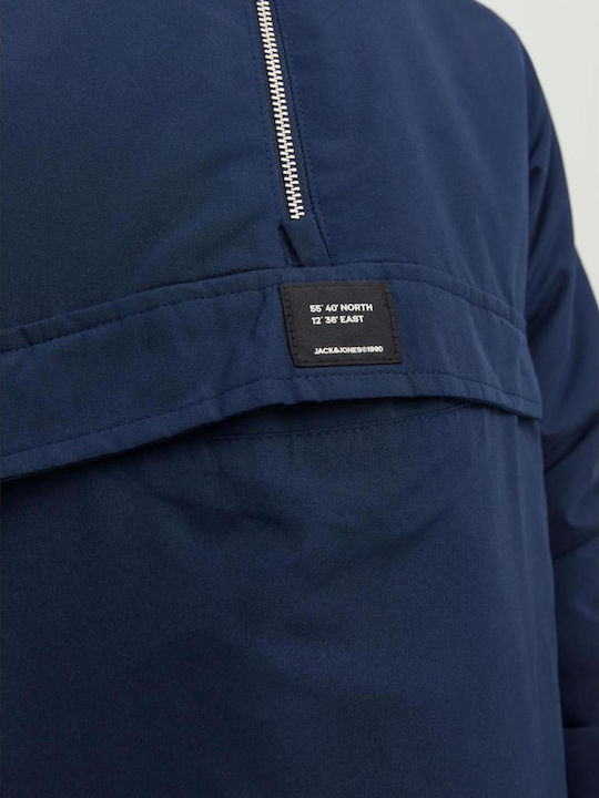 Παιδικό Casual Μπουφάν Κοντό με Κουκούλα Navy Μπλε
