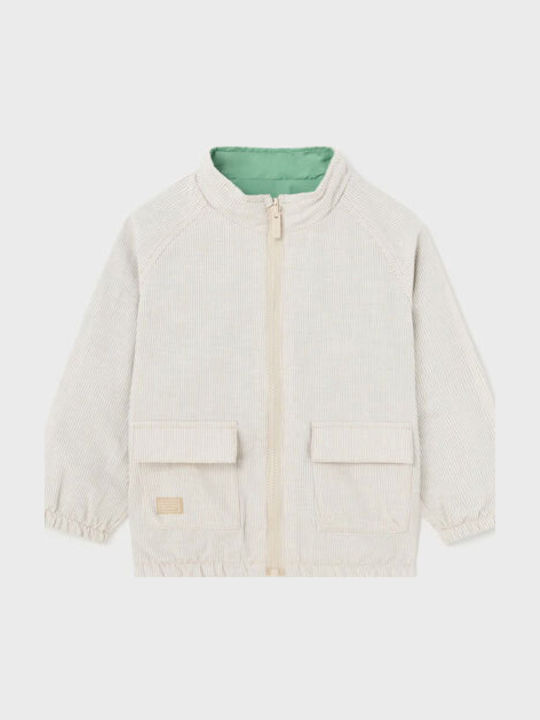Kinder Freizeitjacke Winddicht Beidseitig Green
