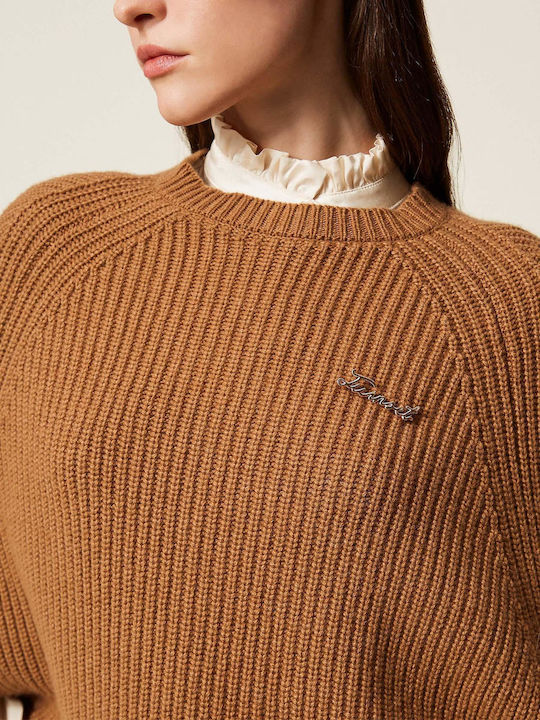 Women's Sweater Woolen Brown