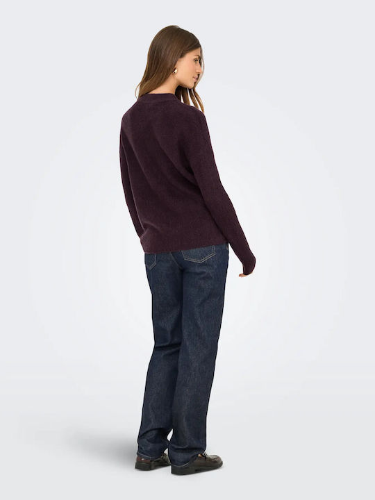 Camilla Damen Langarm Pullover Bordeaux