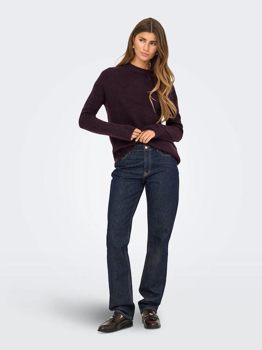 Camilla Damen Langarm Pullover Bordeaux