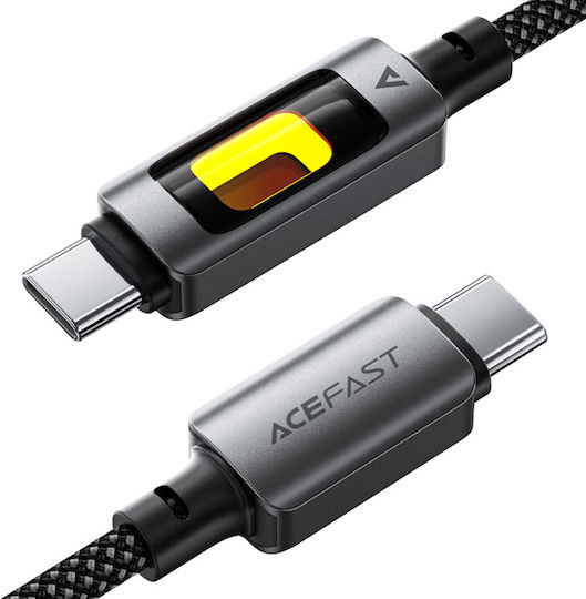 Acefast USB 2.0 Kabel USB-C männlich - USB-C 60W Schwarz 1.2m