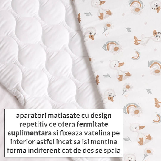 Kidizi Set Pentru Patut Alb 5buc piese
