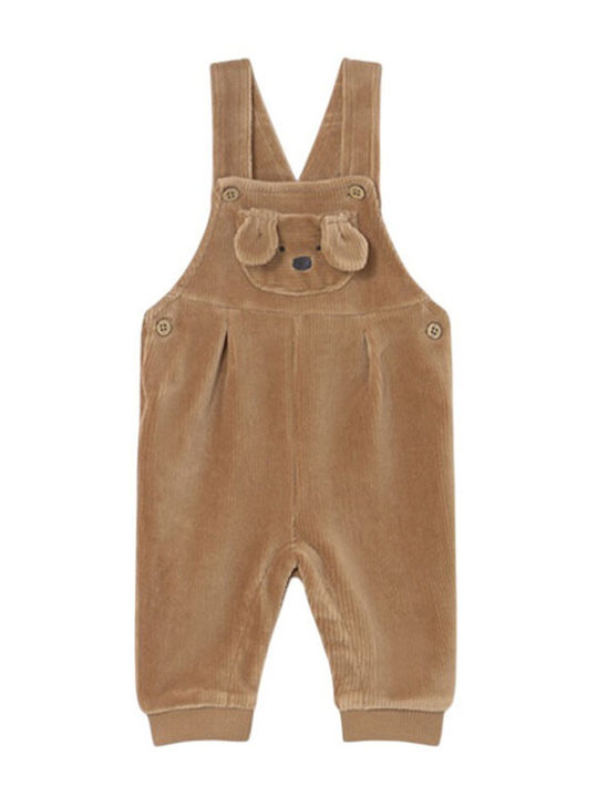 Kinder Latzhose Cord Beige Caramel
