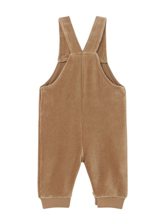 Kinder Latzhose Cord Beige Caramel