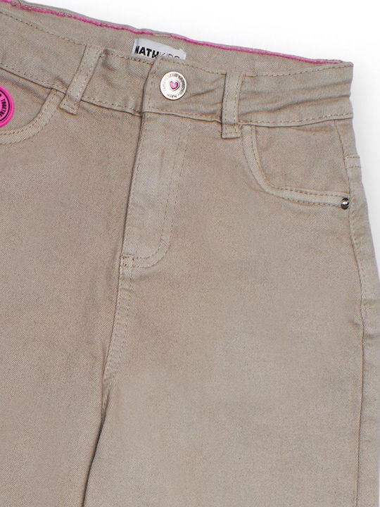 Kids Trousers Denim Beige