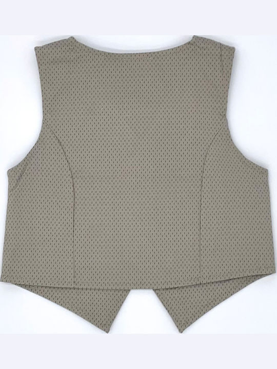 Vestă pentru copii De bumbac Bej