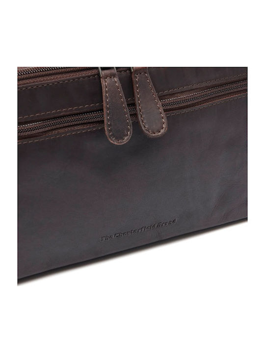 Leather Travel Toiletry Bag Chesterfield Brand C08.054201 Brown