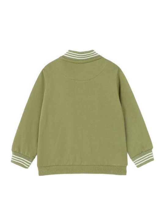 Kinderstrickjacke Khaki