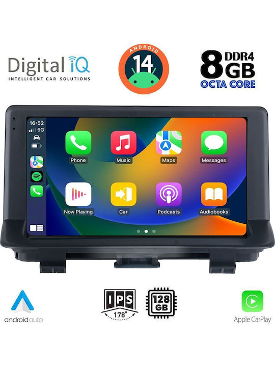 Digital IQ Car Audio System for Audi Q3 2012-2018 (Bluetooth/USB/AUX/WiFi/GPS/Apple-Carplay/Android-Auto) with Touch Screen 9"