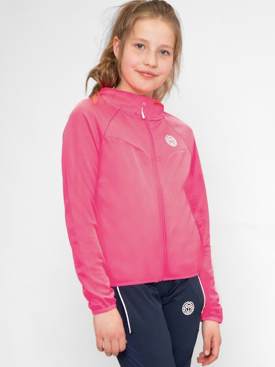 Kids Cardigan with Hood Pink