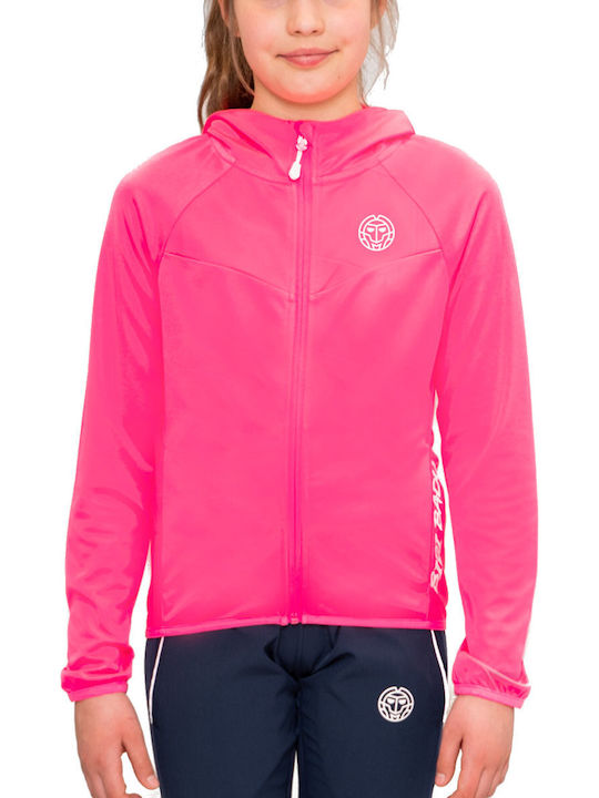Kids Cardigan with Hood Pink