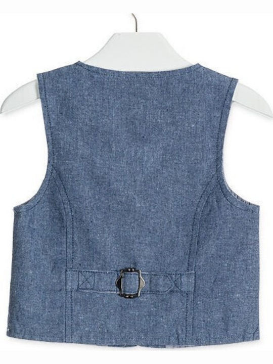 Kinderweste Baumwollblau 915-2790AA