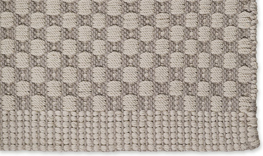 Tapicap Lucrat manual Covor De exterior Rectangular Beige-white