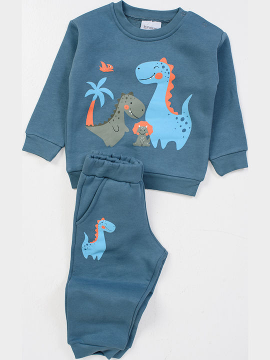 Kinder Sweatpants Set - Jogginganzug Petrol Blue 2Stück